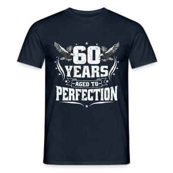 60 ans mûris à la perfection - 60e anniversaire - T-shirt homme - marine - Devant - AI Model Male 178 light (178cm)