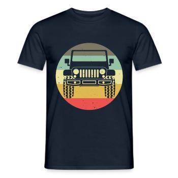 Véhicule tout-terrain Offroad 4wd 4x4 AWD 4wheeler cadeau - T-shirt homme - marine - Devant - AI Model Male 178 light (178cm)