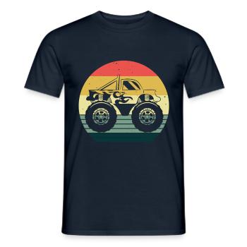 Auto Monstertruck Motor Monster Truck Motorsport - Men's T-Shirt - navy - Front - AI Model Male 178 light (178cm)