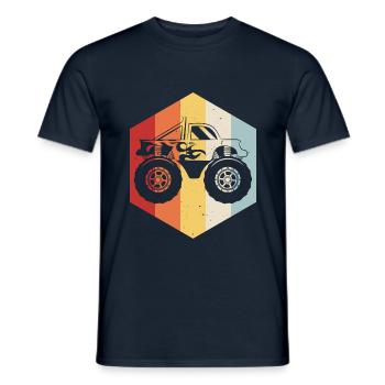 Motor Auto Monstertruck Monster Truck Motorsport - Men's T-Shirt - navy - Front - AI Model Male 178 light (178cm)