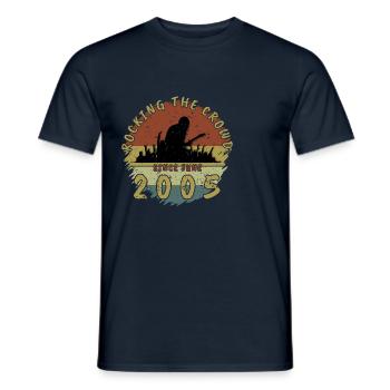 20. Geburtstag Rocking the crowd GIT 06/2005 - Männer T-Shirt - Navy - Vorne - AI Model Male 178 light (178cm)