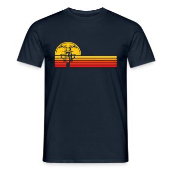 Motocycliste De Motos De Chopper - T-shirt homme - marine - Devant - AI Model Male 178 light (178cm)