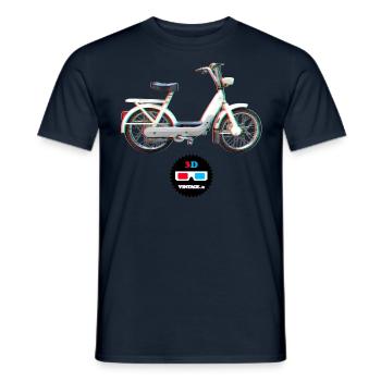 Vintage - Ciao 3D - Men's T-Shirt - navy - Front - AI Model Male 178 light (178cm)