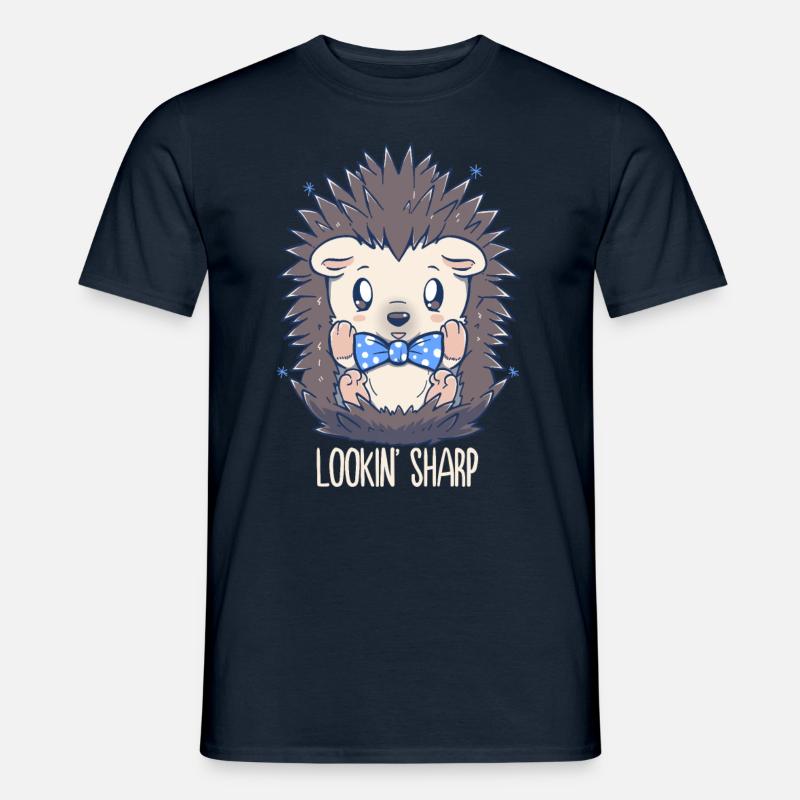 Lookin Sharp Dapper Hérisson - T-shirt homme - marine