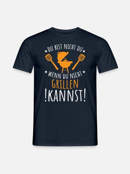 Grill Grillen Grillmeister Grillsaison - Männer T-Shirt - Navy