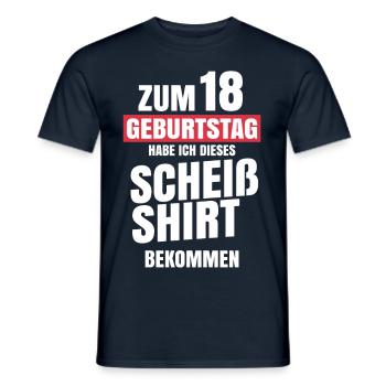 Dieses scheiß Shirt zum 18er - Männer T-Shirt - Navy - Vorne - AI Model Male 178 light (178cm)