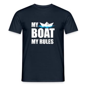 Boot lustiges Boot Zitat Geschenk - Männer T-Shirt - Navy - Vorne - AI Model Male 178 light (178cm)