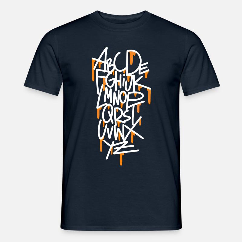 Alphabet Geschenkidee - Männer T-Shirt - Navy