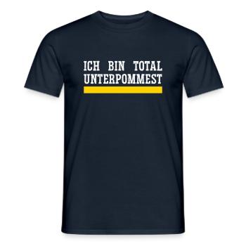 Ich Bin Total Unterpommest - Männer T-Shirt - Navy - Vorne - AI Model Male 178 light (178cm)