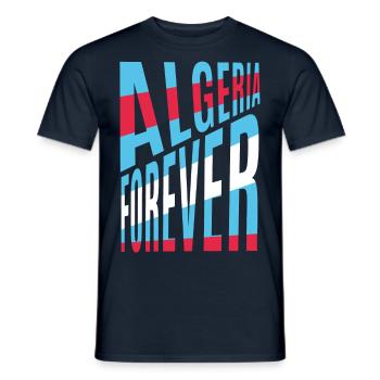 Algeria forever - Men's T-Shirt - navy - Front - AI Model Male 178 light (178cm)