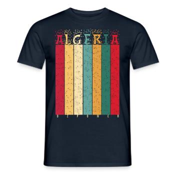 Vintage Algeria - Men's T-Shirt - navy - Front - AI Model Male 178 light (178cm)