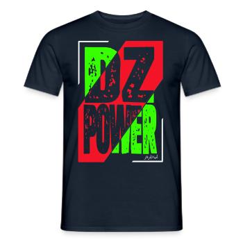Dz power gift for an Algerian - Men's T-Shirt - navy - Front - AI Model Male 178 light (178cm)
