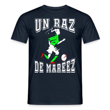 Eine Flutwelle oder Raz de Mareez Mahrez - Männer T-Shirt - Navy - Vorne - AI Model Male 178 light (178cm)