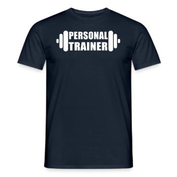 Personal trainer - Men's T-Shirt - navy - Front - AI Model Male 178 light (178cm)