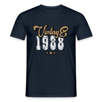 Millésime 1988 - T-shirt homme - marine - Devant - AI Model Male 178 light (178cm)