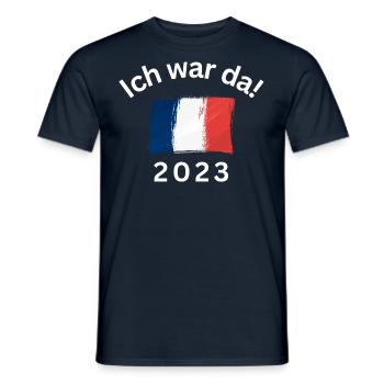 Ich war da 2023 - Männer T-Shirt - Navy - Vorne - AI Model Male 178 light (178cm)