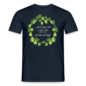 edler Tropfen - Männer T-Shirt - Navy - Vorne - AI Model Male 178 light (178cm)