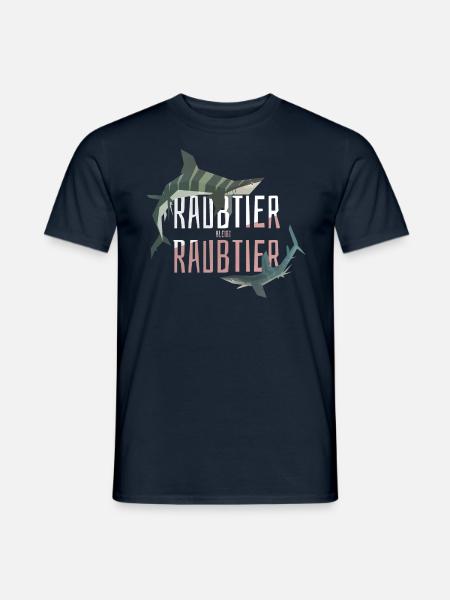 Raubtier bleibt Raubtier - Männer T-Shirt - Navy