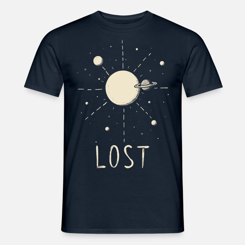 Lost - Männer T-Shirt - Navy