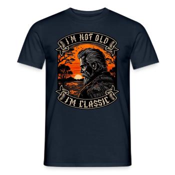 I m not old I m classic Motorrad biker - Männer T-Shirt - Navy - Vorne - AI Model Male 178 light (178cm)