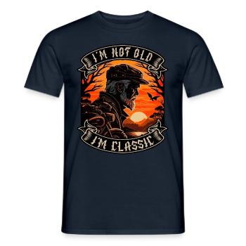 I m not old I m classic Motorrad biker - Männer T-Shirt - Navy - Vorne - AI Model Male 178 light (178cm)