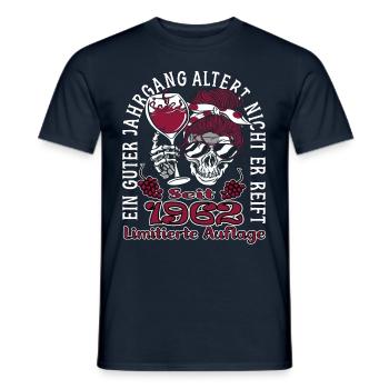 61. Geburtstag 1962 61er Guter Jahrgang - Männer T-Shirt - Navy - Vorne - AI Model Male 178 light (178cm)