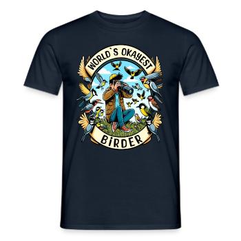 Le meilleur ornithologue amateur au monde - T-shirt homme - marine - Devant - AI Model Male 178 light (178cm)