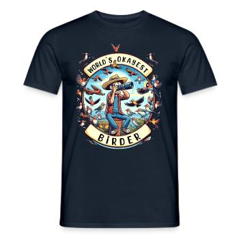 Le meilleur ornithologue amateur au monde - T-shirt homme - marine - Devant - AI Model Male 178 light (178cm)