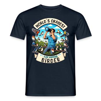 Le meilleur ornithologue amateur au monde - T-shirt homme - marine - Devant - AI Model Male 178 light (178cm)