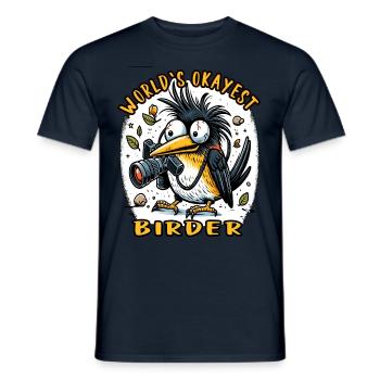 Le meilleur ornithologue amateur au monde - T-shirt homme - marine - Devant - AI Model Male 178 light (178cm)