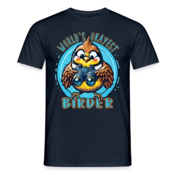Le meilleur ornithologue amateur au monde - T-shirt homme - marine - Devant - AI Model Male 178 light (178cm)