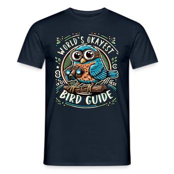 World's Best Okay Bird Guide Bird Watching - Men's T-Shirt - navy - Front - AI Model Male 178 light (178cm)