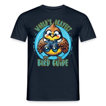 World's Best Okay Bird Guide Bird Watching - Men's T-Shirt - navy - Front - AI Model Male 178 light (178cm)