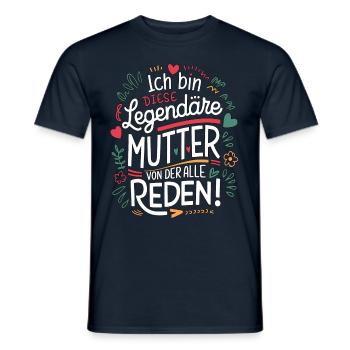 Le cœur et l’amour d’une mère légendaire - T-shirt homme - marine - Devant - AI Model Male 178 light (178cm)