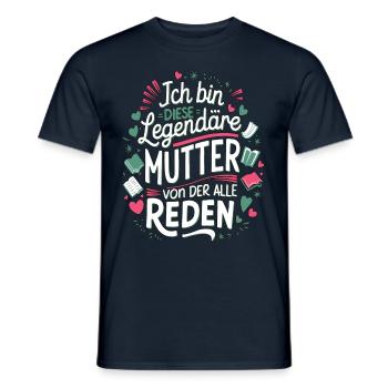 Le cœur et l’amour d’une mère légendaire - T-shirt homme - marine - Devant - AI Model Male 178 light (178cm)