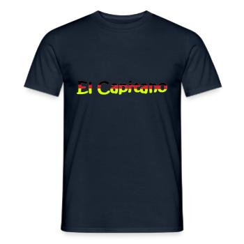 Fußball, el capitano - Männer T-Shirt - Navy - Vorne - AI Model Male 178 light (178cm)