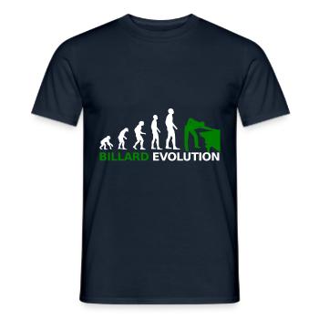 Boule de billard Snooker Evolution Billiard - T-shirt homme - marine - Devant - AI Model Male 178 light (178cm)