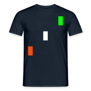 Ornament - Rechteck- Muster - Vektor - Männer T-Shirt - Navy - Vorne - AI Model Male 178 light (178cm)