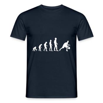 Basketball Cool Evolution BasketballEr Gift - Men's T-Shirt - navy - Front - AI Model Male 178 light (178cm)