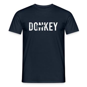 Âne âne - T-shirt homme - marine - Devant - AI Model Male 178 light (178cm)
