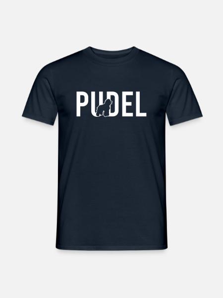 Pudel - Männer T-Shirt - Navy