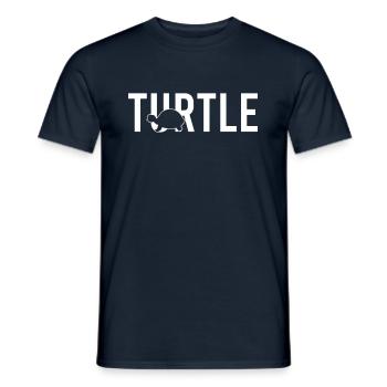 Turtle turtle - Men's T-Shirt - navy - Front - AI Model Male 178 light (178cm)