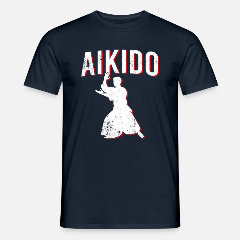 Aikido - Männer T-Shirt - Navy