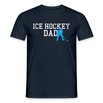 Eishockey dad - Männer T-Shirt - Navy - Vorne - AI Model Male 178 light (178cm)