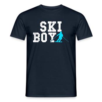 ski boy - Männer T-Shirt - Navy - Vorne - AI Model Male 178 light (178cm)