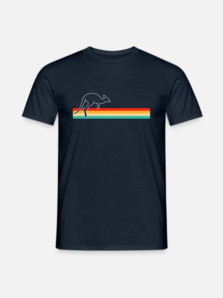 Kangourou Rétro - T-shirt homme - marine
