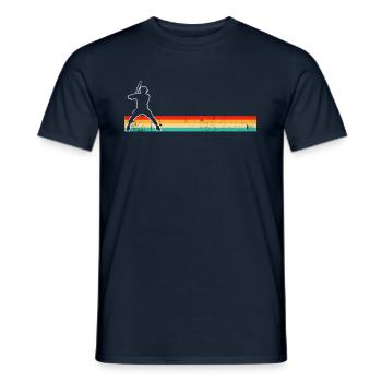 Baseball Retro - Männer T-Shirt - Navy - Vorne - AI Model Male 178 light (178cm)