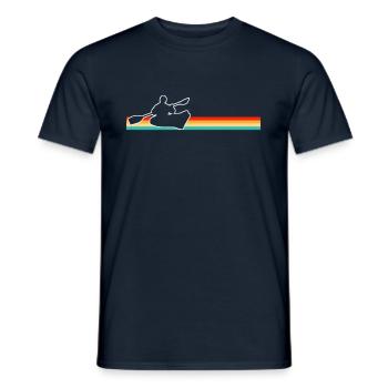 Canoeing Retro - Men's T-Shirt - navy - Front - AI Model Male 178 light (178cm)