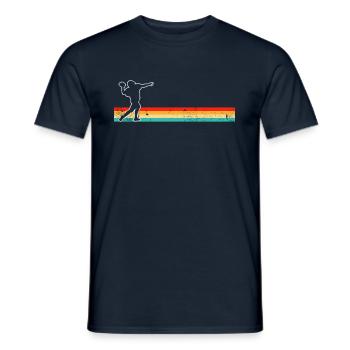 Football Rétro - T-shirt homme - marine - Devant - AI Model Male 178 light (178cm)
