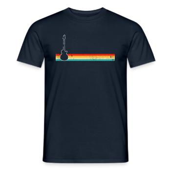 Rock Rétro - T-shirt homme - marine - Devant - AI Model Male 178 light (178cm)